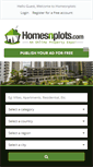Mobile Screenshot of homesnplots.com